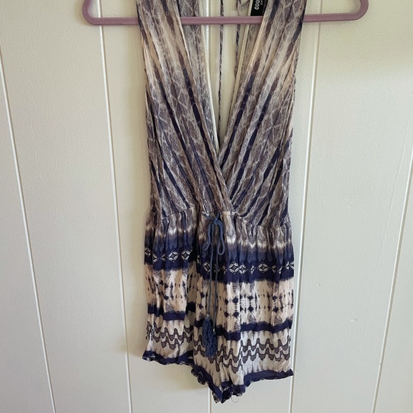 Cookies Navy/Purple Romper size medium. - Picture 7 of 9